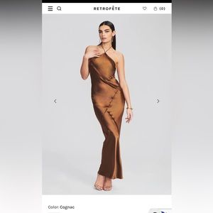 Retrofete Sylvia Dress Cognac XS